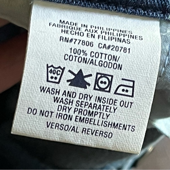 Y2K Vintage Tommy Hilfiger Flag Logo Denim Mini Skirt Size 3 EUC - Picture 13 of 13